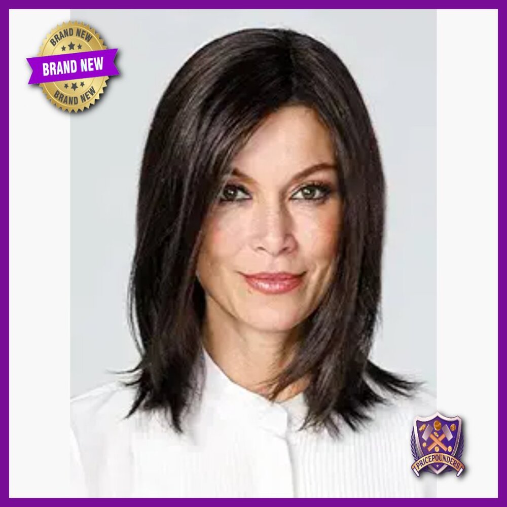 Synthetic Lace Front Hair Topper, 12" Length, Full Base with Clips
